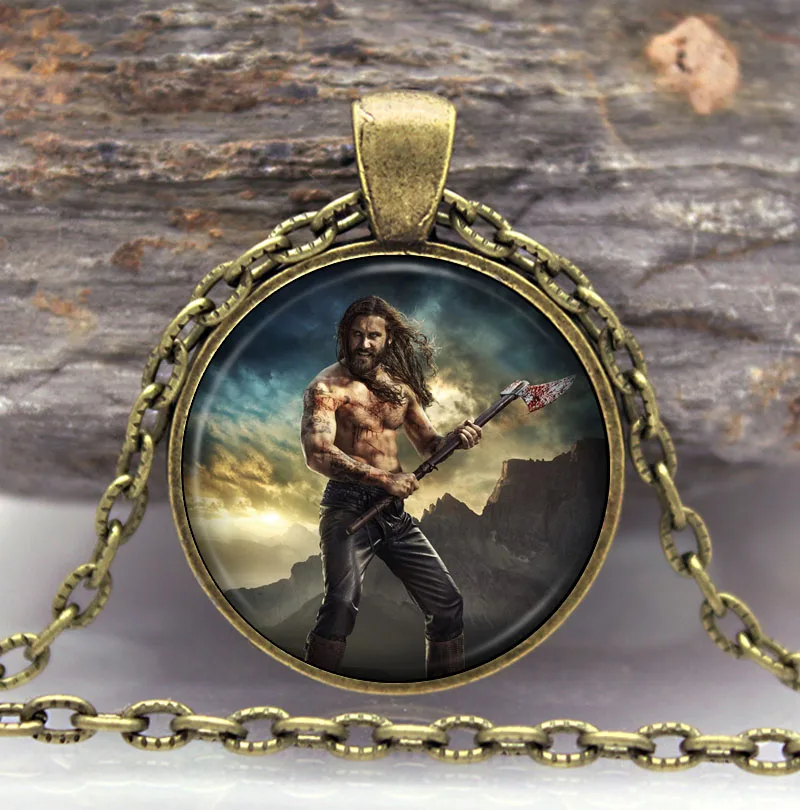 Ragnar кулон викинга щит Lagertha Rollo ювелирные изделия Cothic стекло кабошон ожерелье