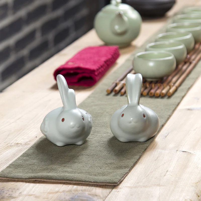 Креативные керамические украшения мини-чай в виде кролика домашнего животного
