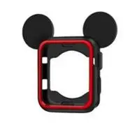 Новые 20 моделей часы с рисунком Minnie на циферблате Ремешки для наручных часов мягкий чехол для iWatch серии 1234 чехол для Apple Watch 38 44 40 42 мм милый Микки Маус - Цвет ремешка: 44