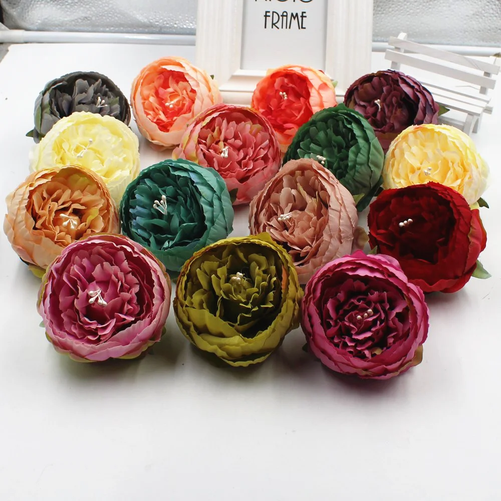 1 pieces of peony flower head DIY high quality rayon wedding home decoration party decorated | Дом и сад