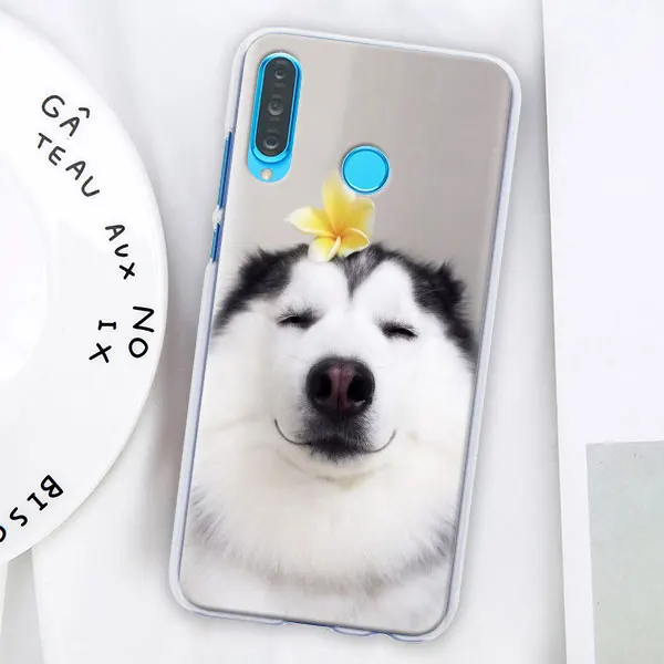 Игрушечная Лайка щенок Футляр для телефона для huawei P30 Pro P10 P20 P30 Lite P8 P9 Lite P Smart Plus чехол - Цвет: 003