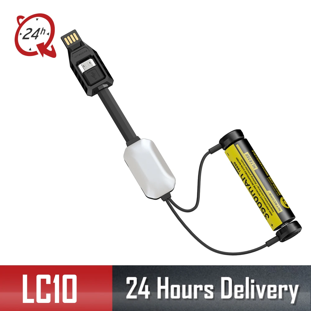 NITECORE LC10 портативное магнитное наружное USB зарядное устройство для