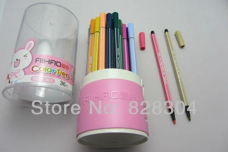 

Free shipping baby started to learn brush 36PCS color inks can be washed