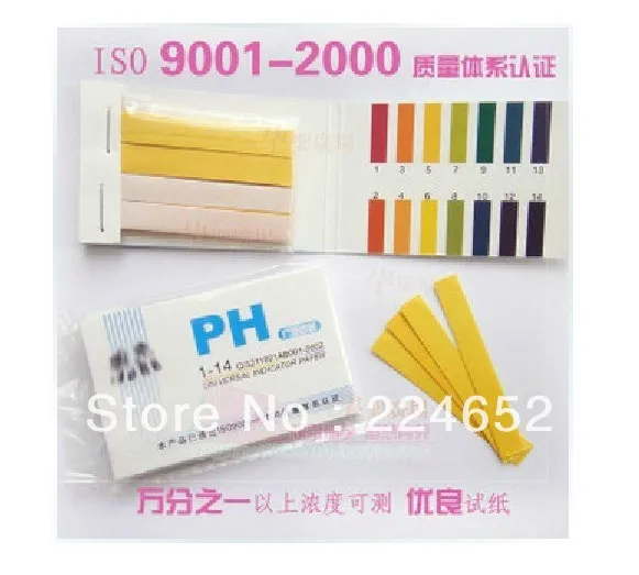 New 100Sets Full Range Water PH 1-14 Test Paper Tester Indicator Litmus Strips Kit Testing(1Set=80pcs ) Free shipping | Инструменты