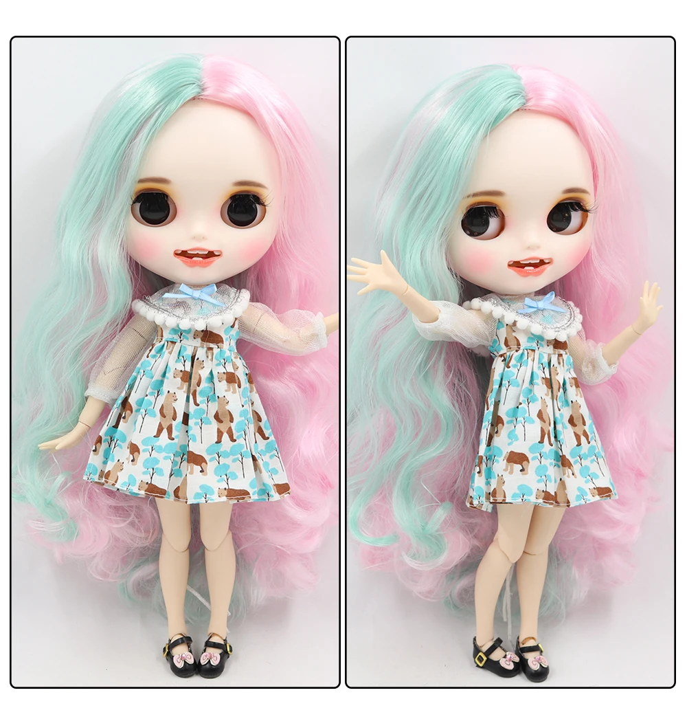 ICY factory шарнирная кукла blyth toy индивидуальные лицо с зубами белая кожа сустава тела пользовательские куклы 30 см