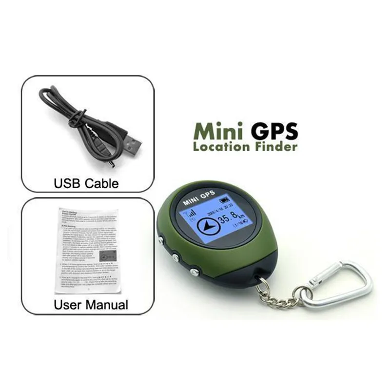 Мини GPS трекер портативный ручной навигатор с компасом для спорта на открытом