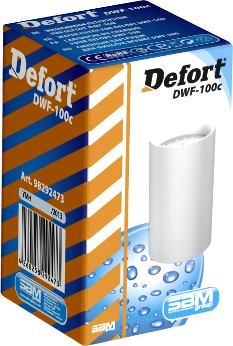 Картридж для воды DEFORT DWF-100C (Комплект из 5 идентичных картриджей Подходит к