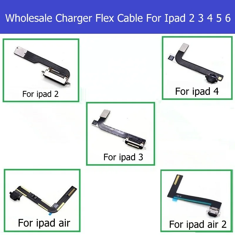

10 шт. гибкий кабель Geniune для зарядки ipad 2 3 4 5 6 USB разъем для зарядного устройства гибкий кабель для ipad air 2 зарядный гибкий кабель