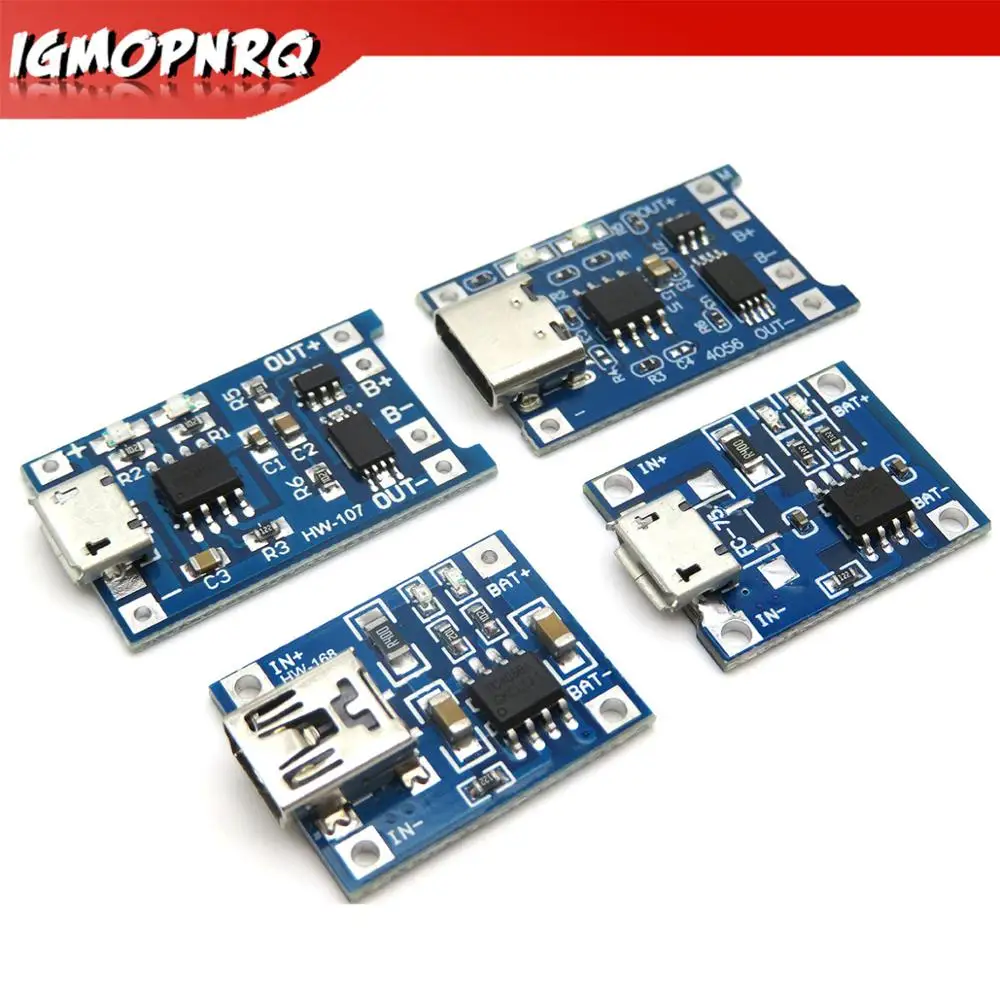 1 шт. модуль зарядного устройства Micro USB 5 В А 18650 TP4056 литиевой батареи зарядная