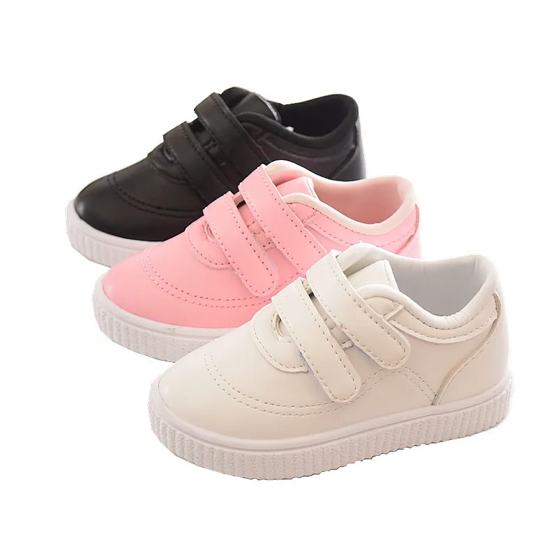 AFDSWG PU waterproof white girl shoes sneakers black kids boys pink girls running children | Детская одежда и обувь