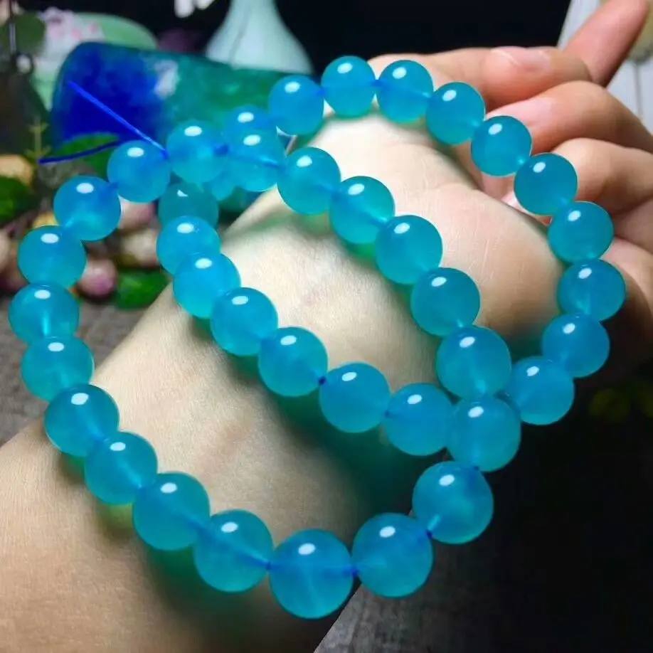 

Natural Crystal Bracelet stone From Mozambique stone 9.8-9mm AAA