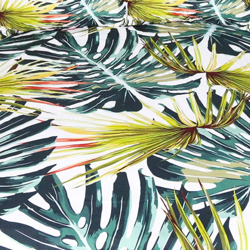 3Pcs/Set Plant Leaves Comforter Bedding Set Monstera Printed White Bed Duvet Covers Sheet Home Textile Bedclothes | Дом и сад