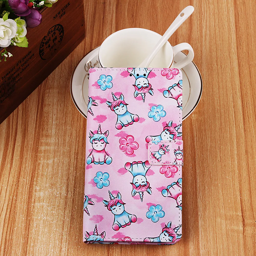 Luxury Flip Painted Book Case Cover Shell for Huawei Honor 10 Lite 8A Y6 P Smart Leather Wallet Phone Bag for Mate 20 Lite
