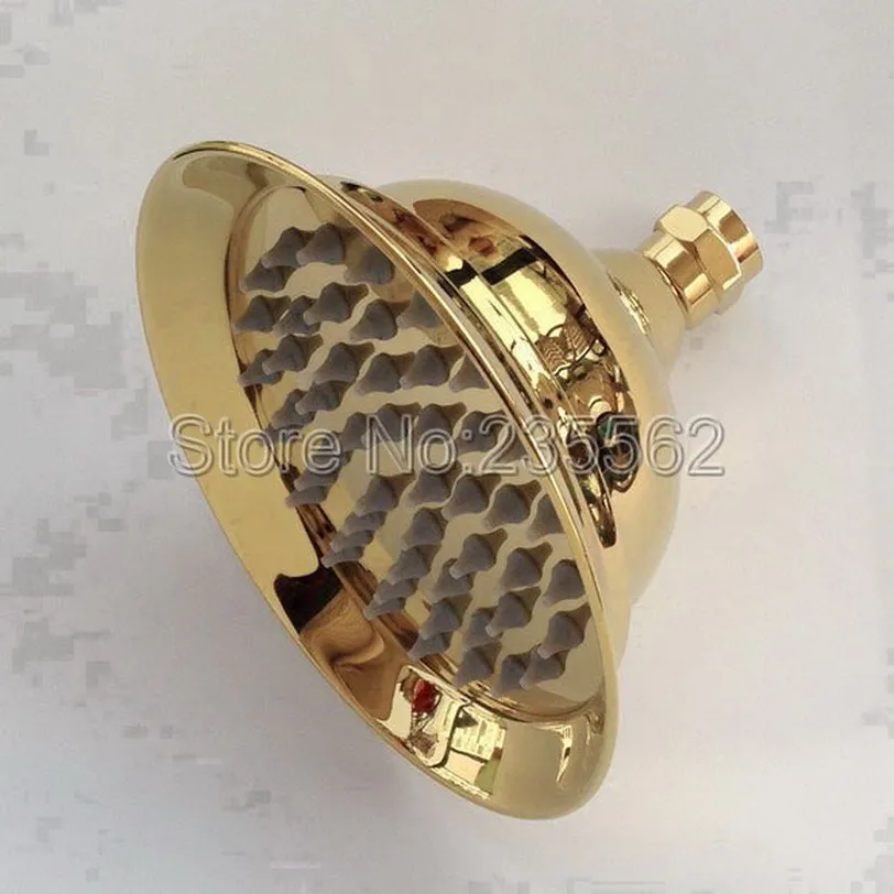 Modern Gold Color Brass Rain Shower Faucet Set Dual Handle Tub Mixer Tap With Hand lgf396 | Обустройство дома