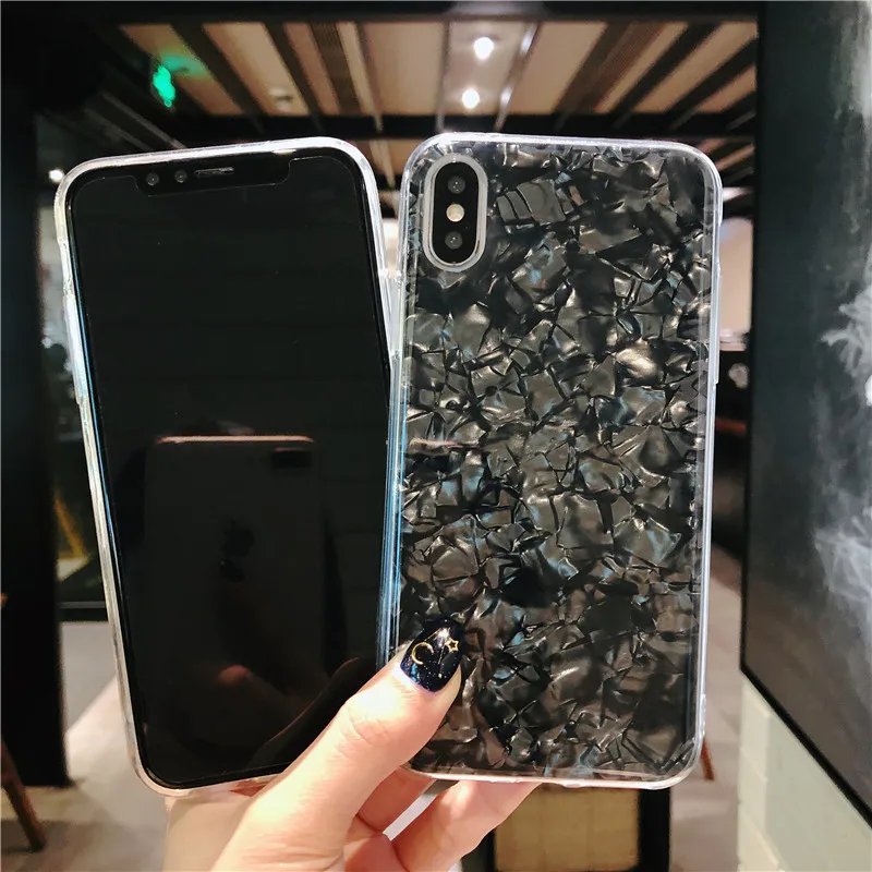 Яркий мягкий чехол из ТПУ с моллюсков для iPhone 6 6S 7 8 Plus XS MAX XR X S чехлы