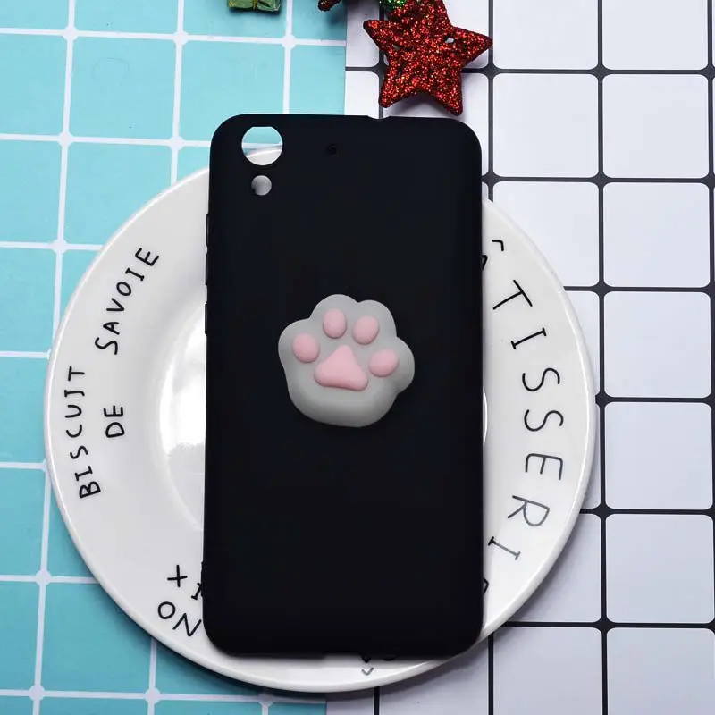 Case For Huawei Honor 5A/Huawei Y6 II 5.5&quot 3D Squishy Lovely Cat Bear Paws Back Cover Candy Animals Soft TPU Silicone Funny |