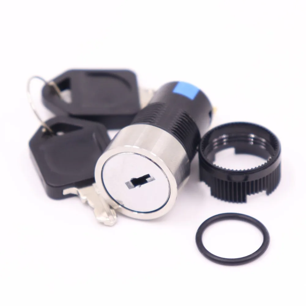 16 мм Фиксация 2 положения Кнопка металлическая кнопка переключатель 1NO 1NC