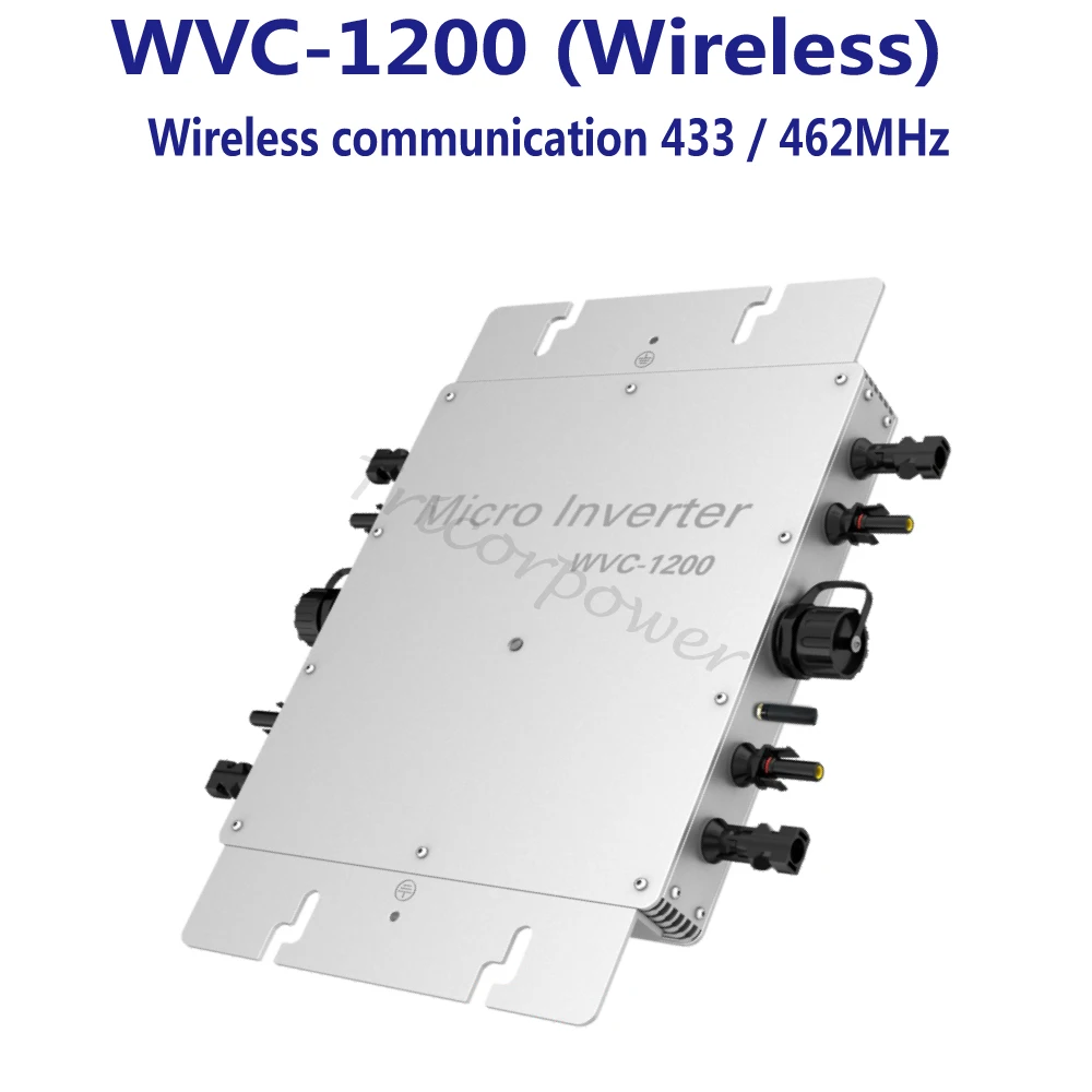 1200 Вт сетчатый инвертор с беспроводной связью MPPT солнечный чистой синусоидой 22-50