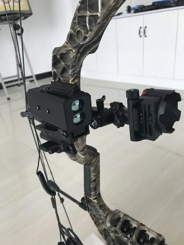 

Compound Bow and Laser General Rangefinder Windage Elevation Adjustable to Align Archery Accessory for Hunting Shooting