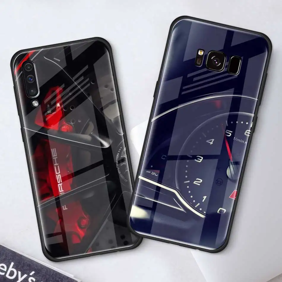 Чехол из закаленного стекла для приборной панели автомобильных шин для samsung Galaxy S10 S10e S9 S8 S10 Plus Note 9 A50 A30