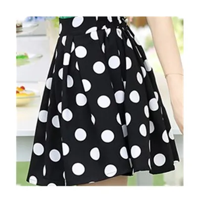 Женская Повседневная юбка в горошек Ретро Винтаж черный и белый 2XS-9XL размера плюс