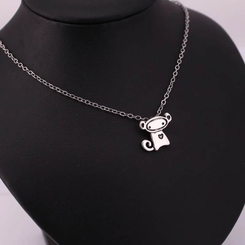 

hzew cute monkey pendant necklace