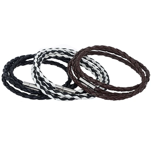 Мужские женские искусственной кожи с чересстрочной разверткой манжеты