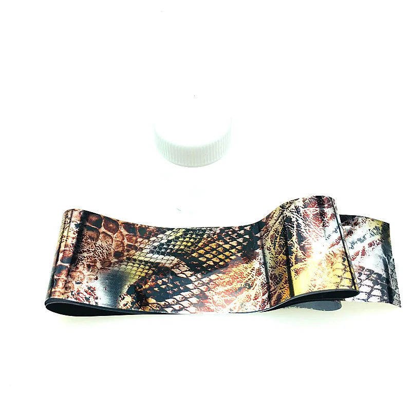 Наклейки для ногтей полировка фольгой металлические наклейки в виде змеи