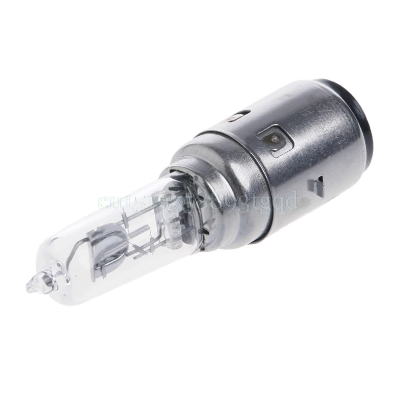Мотоцикл DC 12V 35W BA20D прозрачный + серебристая фара галогеновая лампа ксенон белый