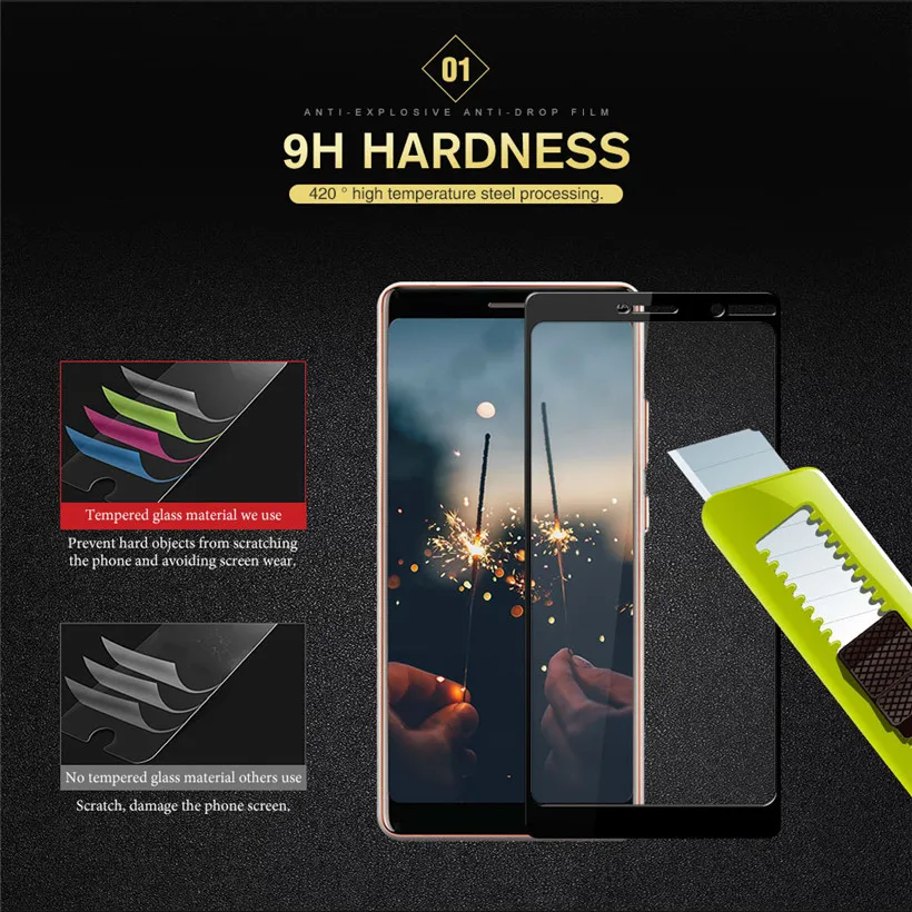 Screen Protectors For Nokia 2.3 6.2 7.2 7 Plus 3D Full Cover Protective Film Tempered Glass For Nokia 6.1 6 2018 5 3 8 Glass 
