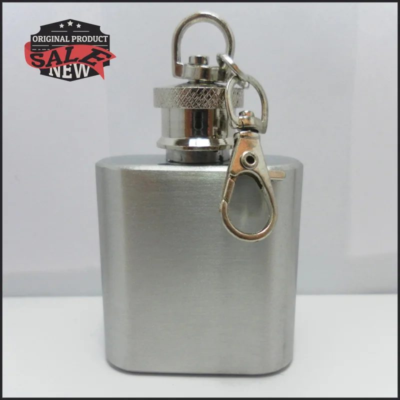 Горячая продажа мини Портативная фляжка из нержавеющей стали стеклянная для