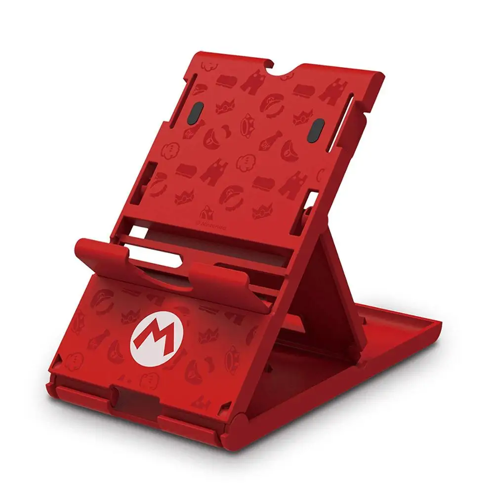 Red M NS Switch консольная стойка Splatoon2 Регулируемая Складная ABS компактный кронштейн стойка для приставки держатель для nintendo консолью коммутатора Марио - Цвет: Red M