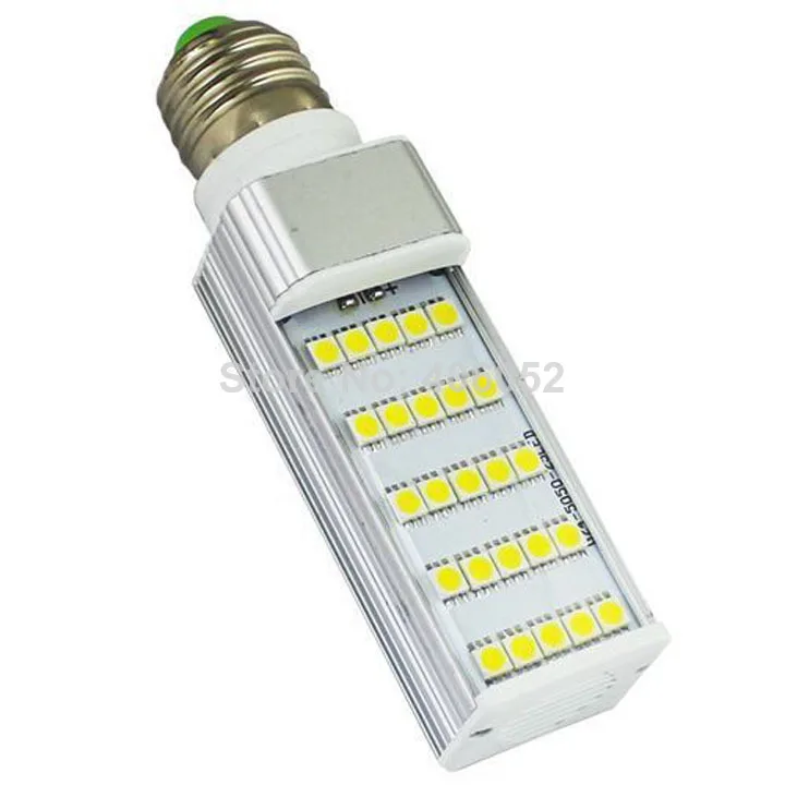 10 шт./лот Алюминиевая СВЕТОДИОДНАЯ Лампа 5 Вт 5050smd 25 светодиодов E27 G24 Светодиодная