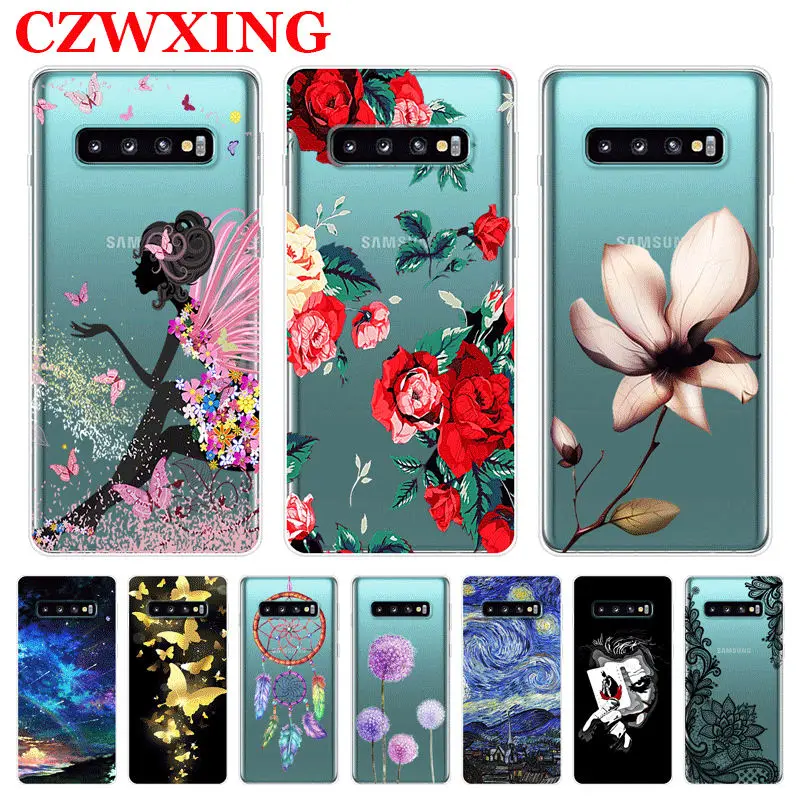Чехол для Samsung Galaxy S10 Plus Мягкий Силиконовый ТПУ чехол телефона GalaxyS10 Lite S 10 S10e