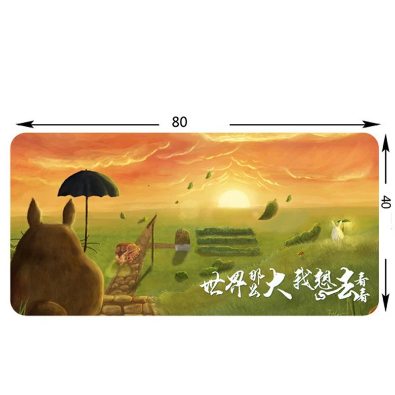Бесплатная доставка 800*400*2 большой анимация Gaming Mouse Pad Запирающий Край Mause коврик