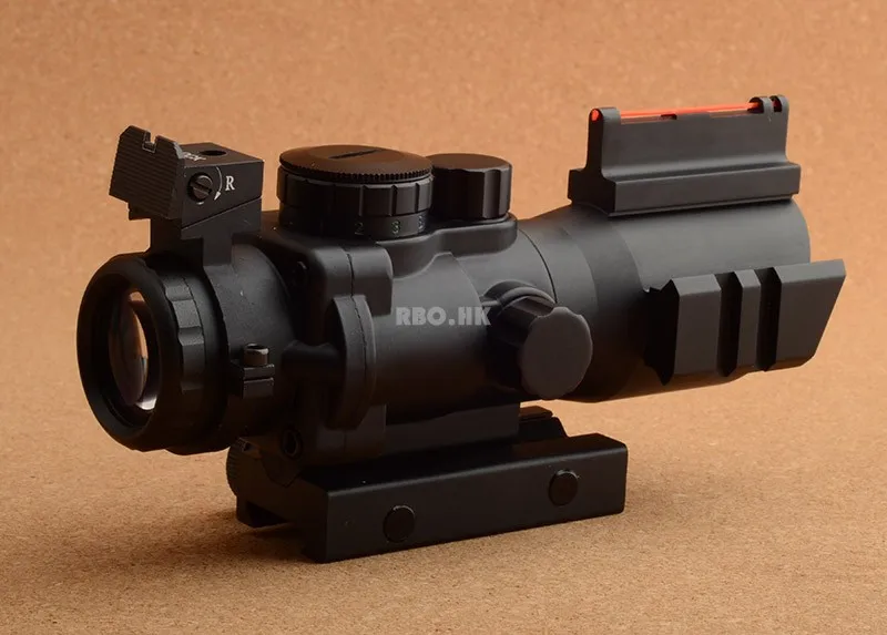Тактический Оптический Призма 4x32 ACOG прицел с передним задним зрением Оптическое