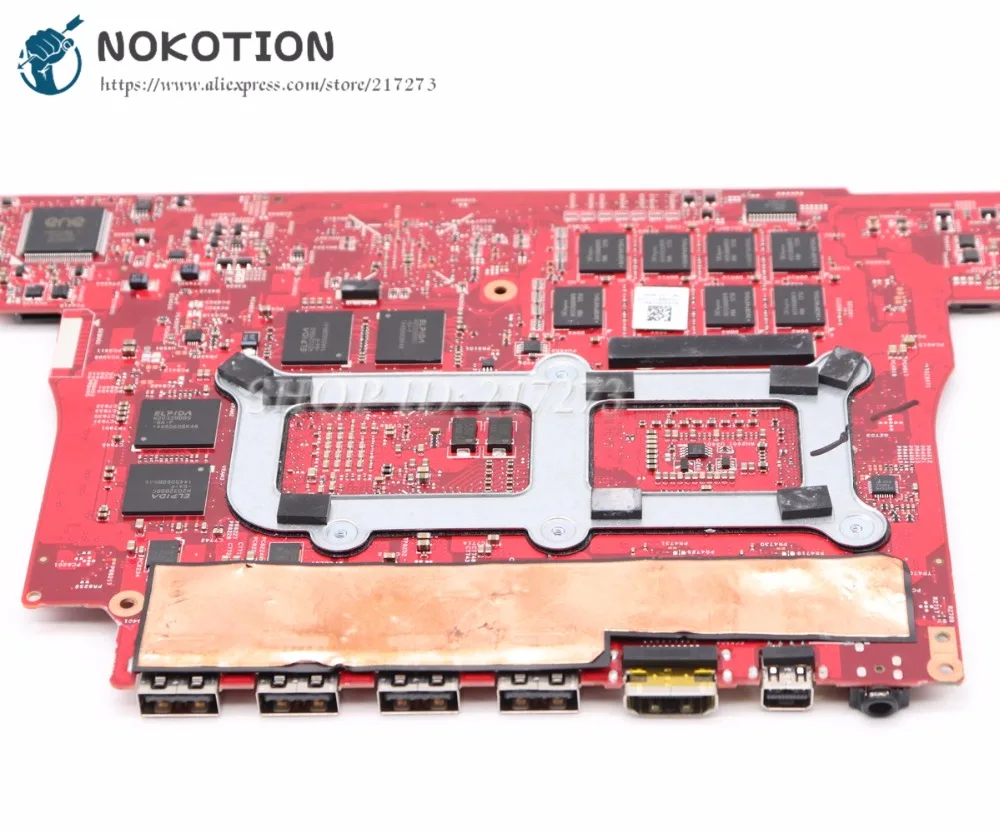 Günstig NOKOTION 806343-501 806343-001 Für HP OMEN 15 15-5000 15-5114TX Laptop Motherboard 15,6 Zoll SR1Q8 I7-4720HQ 8 GB RAM GTX 960 Mt