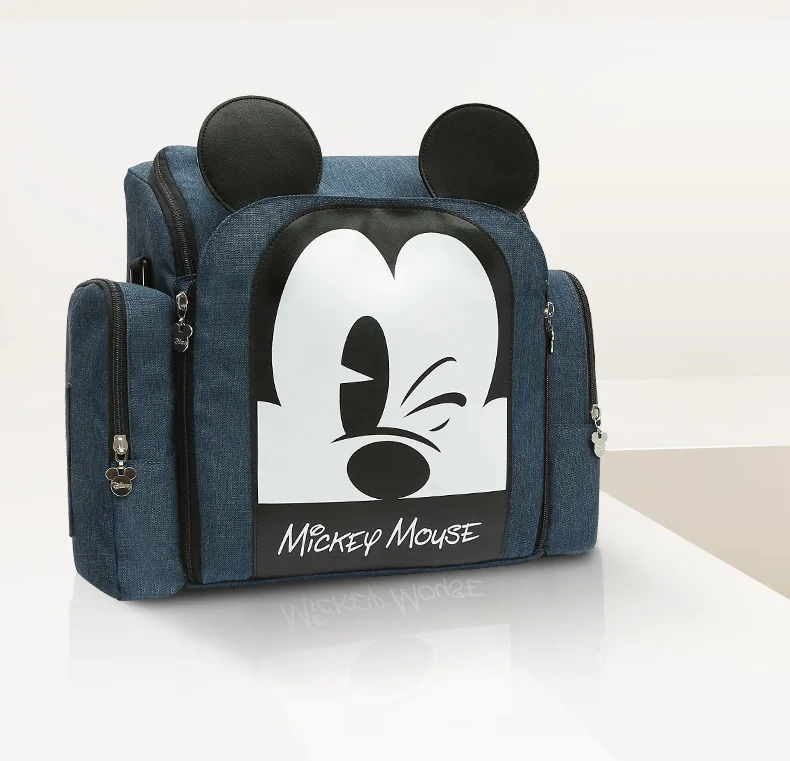 Disney пеленки мешок рюкзак изоляционные сумки Минни Микки большая сумка для путешествий Оксфорд кормления ребенка Мумия подгузник обеденный кресло-сумка