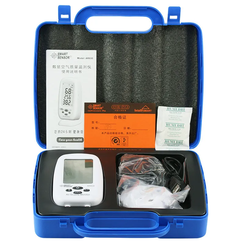 

Digital Air Quality Monitor PM2.5 Detector Smart Sensor AR830 Temperature Humidity Thermometer Hygrometer
