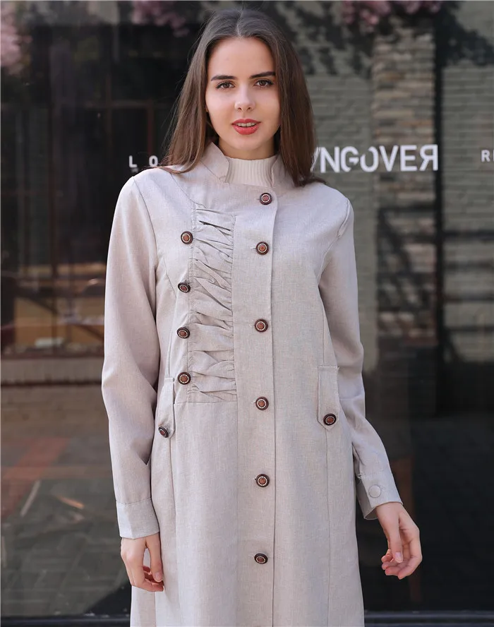 Мусульманское осеннее женское платье с длинными рукавами макси abaya jalabiya мусульманские платья одежда халат