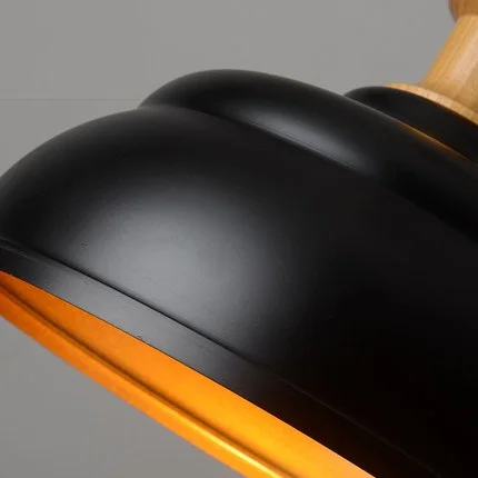 Простой светодиодный деревянный подвесной светильник современный потолочный в