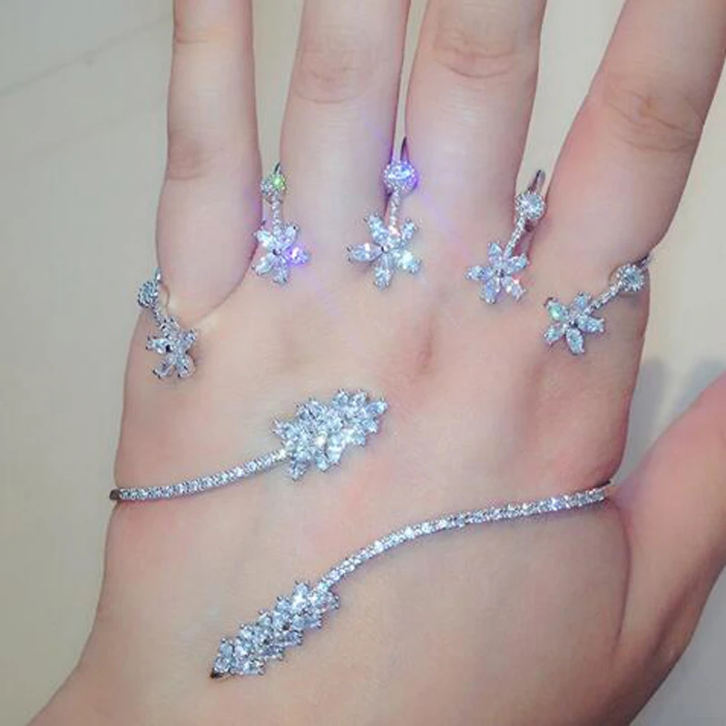 Новинка 2020 роскошный полноразмерный браслет с кристаллами в виде ладони женский