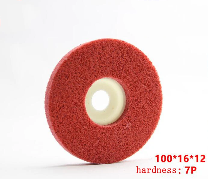 100*16 Nylon Fiber Wheel Stainless Steel Angular Polishing Grinding Disc with Cover | Инструменты