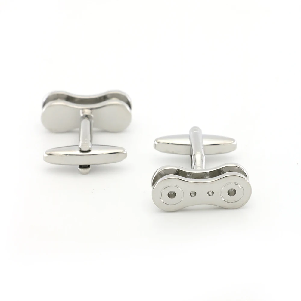 Men's Bicycle Chain Cuff Links Copper Material Silver Color | Украшения и аксессуары