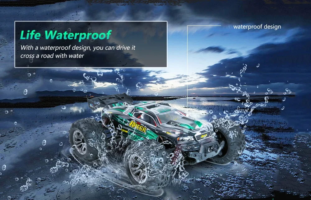 Abay горячий 9136 1/16 2,4G 4WD RC автомобиль 36 км/ч Bigfoot внедорожный грузовик RTR игрушка YH-18