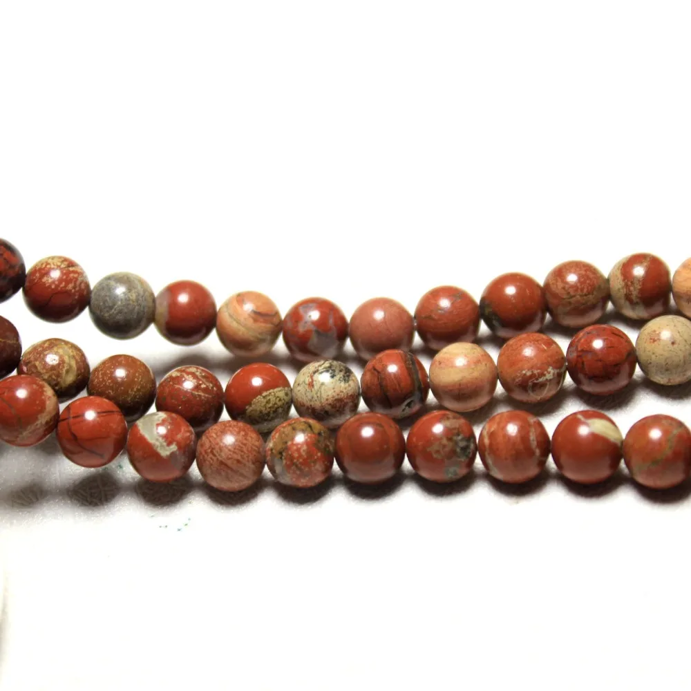 Бусины Из Красного камня для изготовления ювелирных изделий 6 /8 /10/ 12 мм |