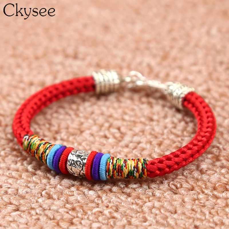 Ckysee Новый Для женщин мужчин украшения ручной работы размахивая строка браслет
