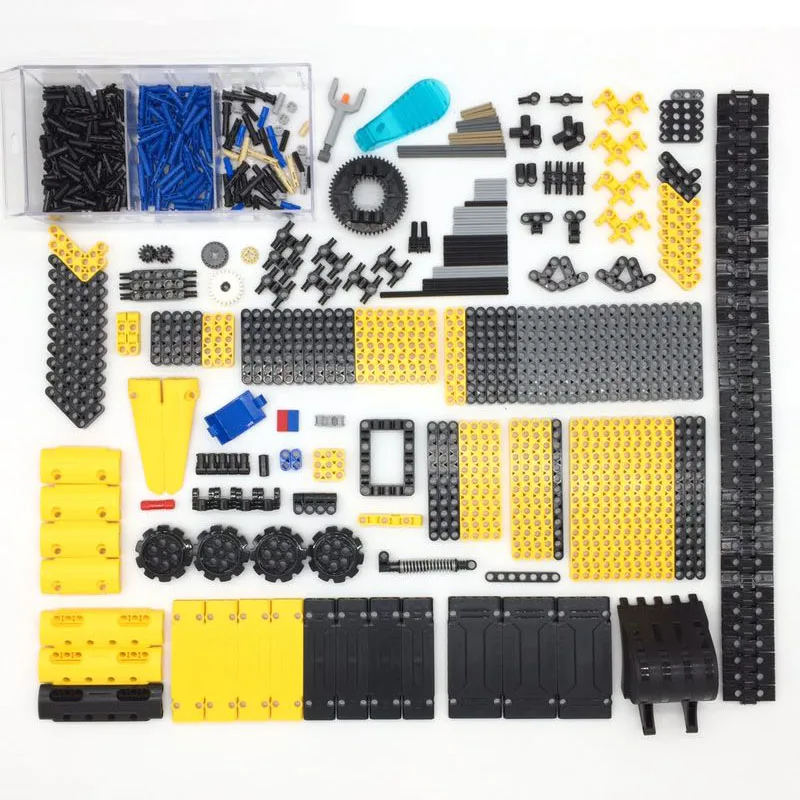Bulk Part Yellow 2 Детали для техники, штифты, амортизаторы, шестерни, стойки, оси, Conectors, грузовые шины, совместимые с аксессуарами, игрушки - Цвет: Bulk Part Yellow 2