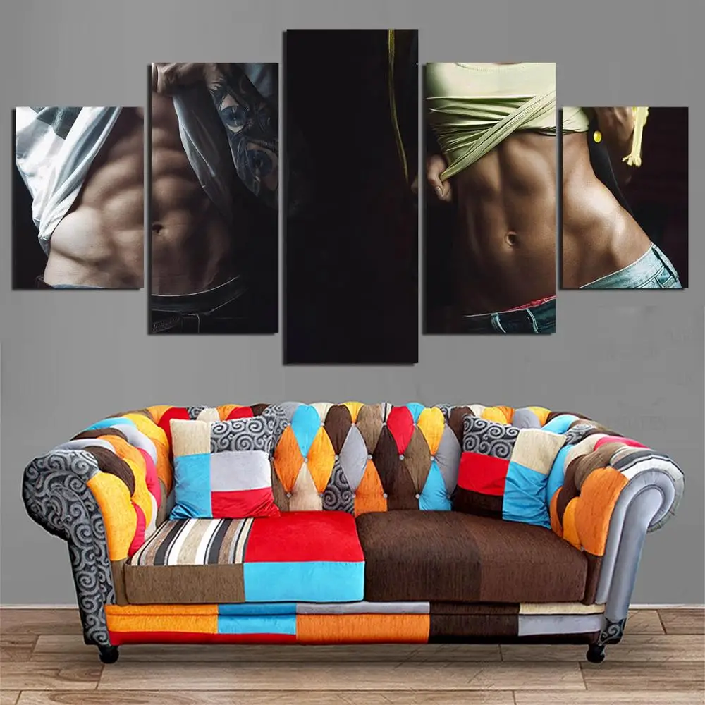 HD 5 Панель Холст Книги по искусству фитнес-вдохновение Картина Home decor плакат