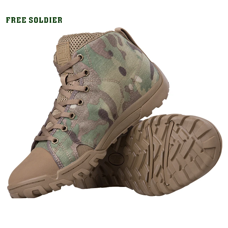 

FREE SOLDIER outdoor sports tactical military men's shoes with lightweight trekking for camping ,hiking climbing shoes